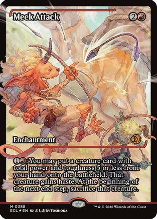 Meek Attack (388) (Showcase) (Foil) [ECL-0388F]