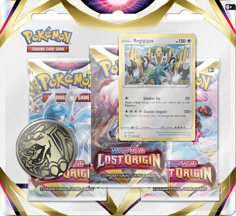 Lost Origin - 3 Pack Blister Regigigas - Pokémon TCG