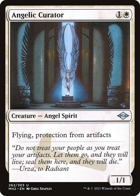 Angelic Curator (Etched Foil) [MH2-0262EF] - Forge and Fire Gaming