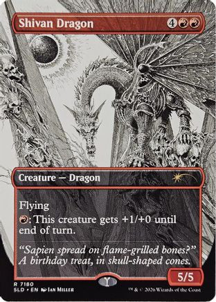 Shivan Dragon (7180) (Foil) [SLD-7180F] - Forge and Fire Gaming