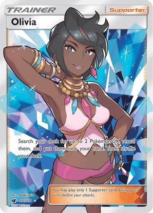 Olivia (Full Art) 111/111 - SM Crimson Invasion Holofoil - Forge