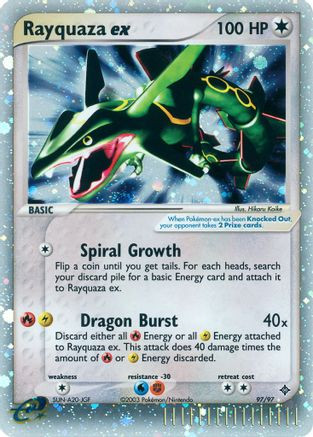 Rayquaza ex 97/97 - Dragon Holofoil - Forge and Fire Gaming