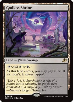 Godless Shrine (Foil) [EOE-0254F] - Forge and Fire Gaming