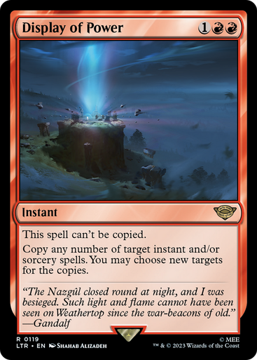 Display of Power (Foil) [LTR-0119F] - Forge and Fire Gaming