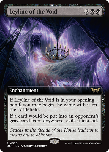 日本語3枚セット旧枠Foil 虚空の力線/Leyline of the Void Leyline of the Void ( Extended Art)(Foil) [DSK-0376F] - Forge and