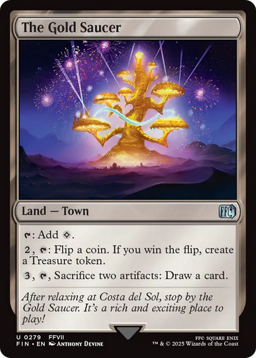 The Gold Saucer (Foil) [FIN-0279F] - Forge and Fire Gaming