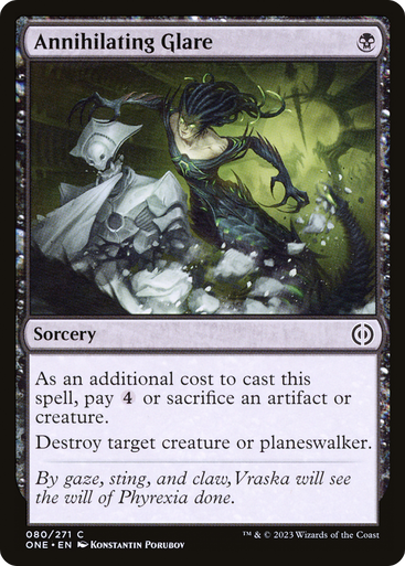 Annihilating Glare (Foil) [ONE-0080F] - Forge and Fire Gaming