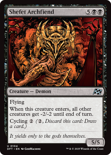 Shefet Archfiend [DFT-0104] - Forge and Fire Gaming