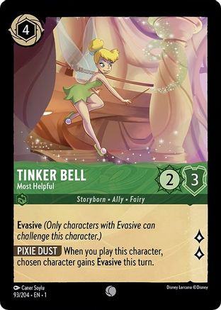 Tinker Bell - Most Helpful (93/204) Cold Foil - Forge and Fire Gaming