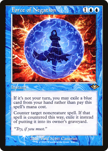 Force of Negation (Foil) [MH1-0009F] - Forge and Fire Gaming