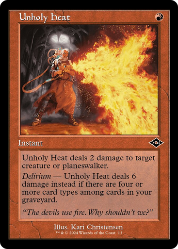 Unholy Heat (Foil) [MH2-0013F] - Forge and Fire Gaming