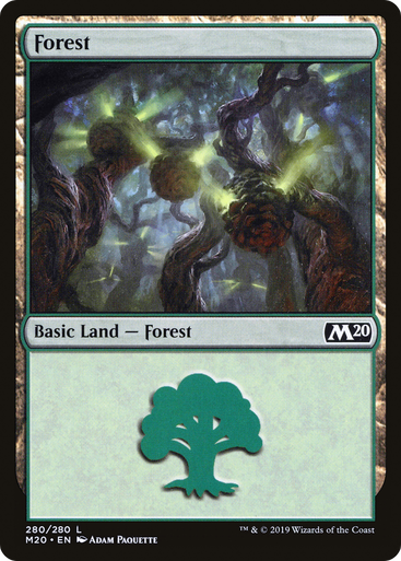 Forest (Foil) [M20-0280F] - Forge and Fire Gaming