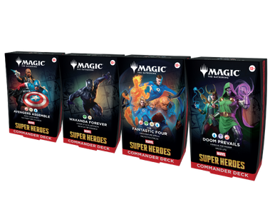 Marvel Super Heroes - Commander Decks (Set of Four) Marvel Super Heroes - Commander Decks (Set of Four)