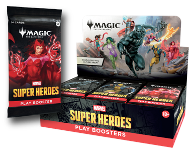 Marvel Super Heroes - Play Booster Display