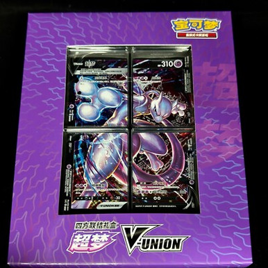Pokemon Chinese Mewtwo V-union Gift Box Pokemon Chinese Mewtwo V-union Gift Box
