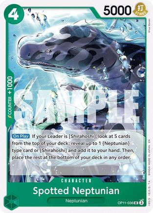 Spotted Neptunian (OP11-036) - A Fist of Divine Speed - Forge and