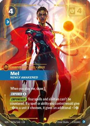 その他 Scepter of Awakening Foil HVN1st EN-029 Mel - Newly Awakened (Alternate Art) (069a/166) - Vendetta Foil