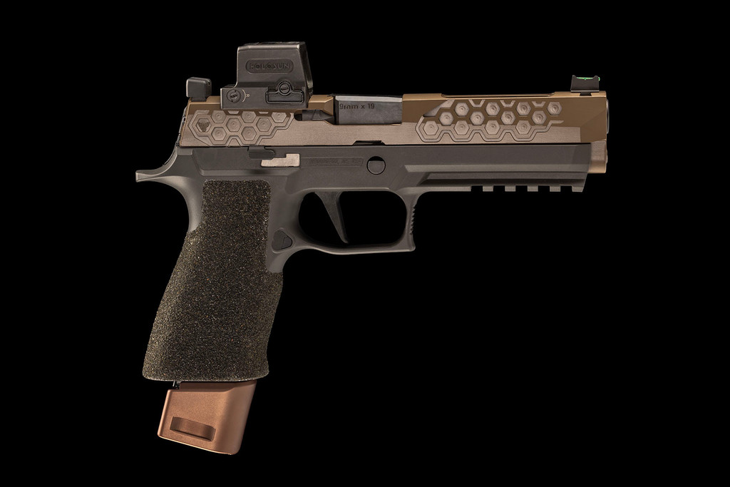 Tactical 140mm Magazine Extension for Sig Sauer P320 9mm Tan