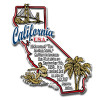 California Information State Magnet, Collectible Souvenir Made in the USA