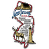 New Jersey Information State Magnet, Collectible Souvenir Made in the USA