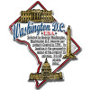 Washington, D.C. Information State Magnet, Collectible Souvenir Made in the USA
