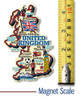 United Kingdom Jumbo Country Map Magnet , Collectible Souvenir Made in the USA
