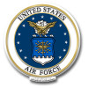 U.S. Air Force Seal Magnet , Collectible Souvenirs Made in the USA