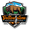 Yellowstone National Park Magnet , Discover America Series, Collectible Souvenirs Made in the USA