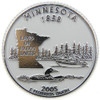 Minnesota State Quarter Magnet , Collectible Souvenirs Made in the USA