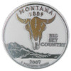 Montana State Quarter Magnet , Collectible Souvenirs Made in the USA