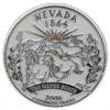 Nevada State Quarter Magnet , Collectible Souvenirs Made in the USA