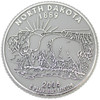 North Dakota State Quarter Magnet , Collectible Souvenirs Made in the USA