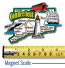 Connecticut Jumbo State Magnet , Collectible Souvenirs Made in the USA