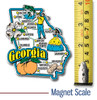 Georgia Jumbo State Magnet , Collectible Souvenirs Made in the USA