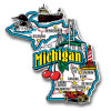 Michigan Jumbo State Magnet , Collectible Souvenirs Made in the USA