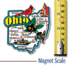 Ohio Jumbo State Magnet , Collectible Souvenirs Made in the USA