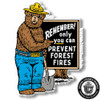 Smokey Bear 'Remember' Sign Magnet by Classic Magnets, Collectible Souvenirs Made in the USA