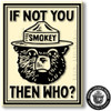 Smokey Bear 'If Not You' Magnet by Classic Magnets, Collectible Souvenirs Made in the USA