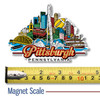 Pittsburgh, Pennsylvania City Magnet by Classic Magnets, Collectible Souvenirs Made in the USA