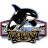 Orca Whale Signature Imprint Magnet, Collectible 3D-Molded Rubber Souvenir, Made in the USA