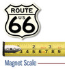 Small Route 66 Shield Magnet by Classic Magnets, Discover America Series, Collectible Souvenirs Made in the USA