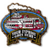 Riverboat Oval Imprint Magnet, Collectible 3D-Molded Rubber Souvenir, Made in the USA