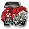 Lobster Banner Imprint Magnet, Collectible 3D-Molded Rubber Souvenir, Made in the USA