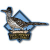 Roadrunner Diamond Imprint Magnet, Collectible 3D-Molded Rubber Souvenir, Made in the USA