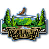 Mountain Scene Signature Imprint Magnet, Collectible 3D-Molded Rubber Souvenir, Made in the USA