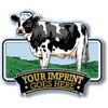 Cow Premium Imprint Magnet, Collectible 3D-Molded Rubber Souvenir, Made in the USA