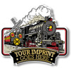 Train Premium Imprint Magnet, Collectible 3D-Molded Rubber Souvenir, Made in the USA