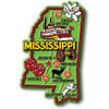 Mississippi Colorful State Magnet, Collectible Souvenir Made in the USA