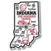 Indiana Giant State Magnet, Collectible Souvenir Made in the USA
