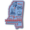 Mississippi Giant State Magnet, Collectible Souvenir Made in the USA